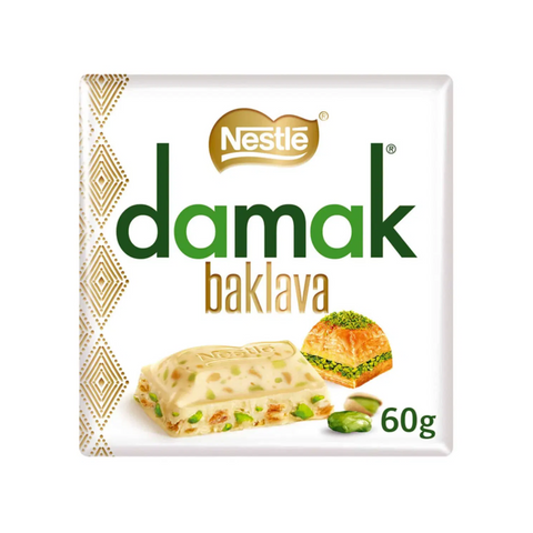 Damak Witte chocolade met Baklava - 60 Gram