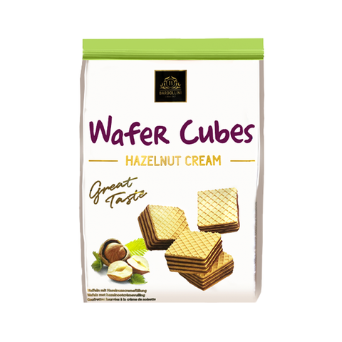 Bardolini Waffle Cubes Hazelnoot - 220 Gram