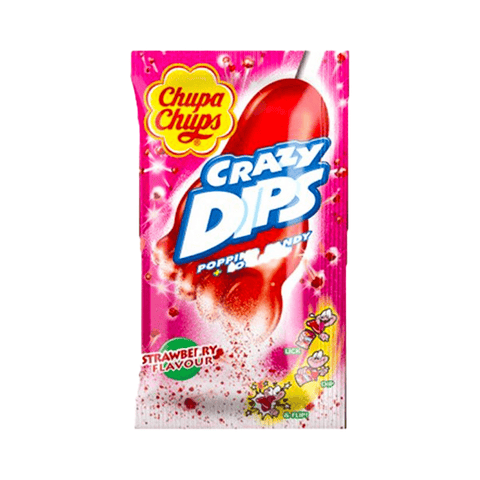 Chupa chups crazy dips aarbei - 1 Stuk