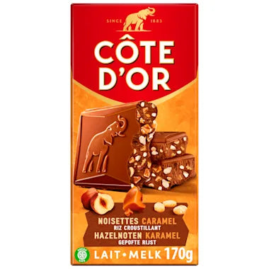 Côte D'or Hazelnoot & Caramel - 170 Gram